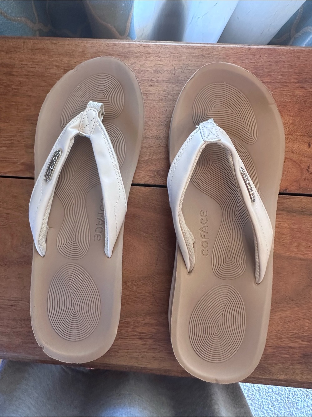 Comfort Foam White Thong Sandals for Women Orthopedic